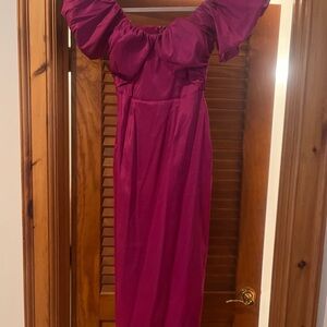 Abercrombie & Fitch Fuchsia Maxi Dress